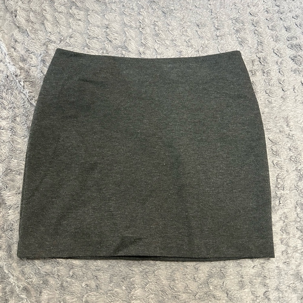 New York & Company Gray Pencil Mini Skirt